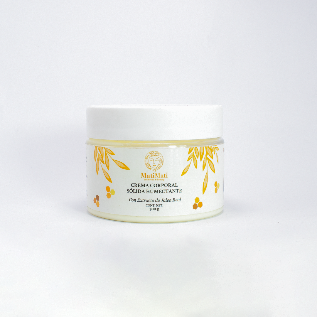 Crema Sólida Corporal Humectante con Extracto de Jalea Real