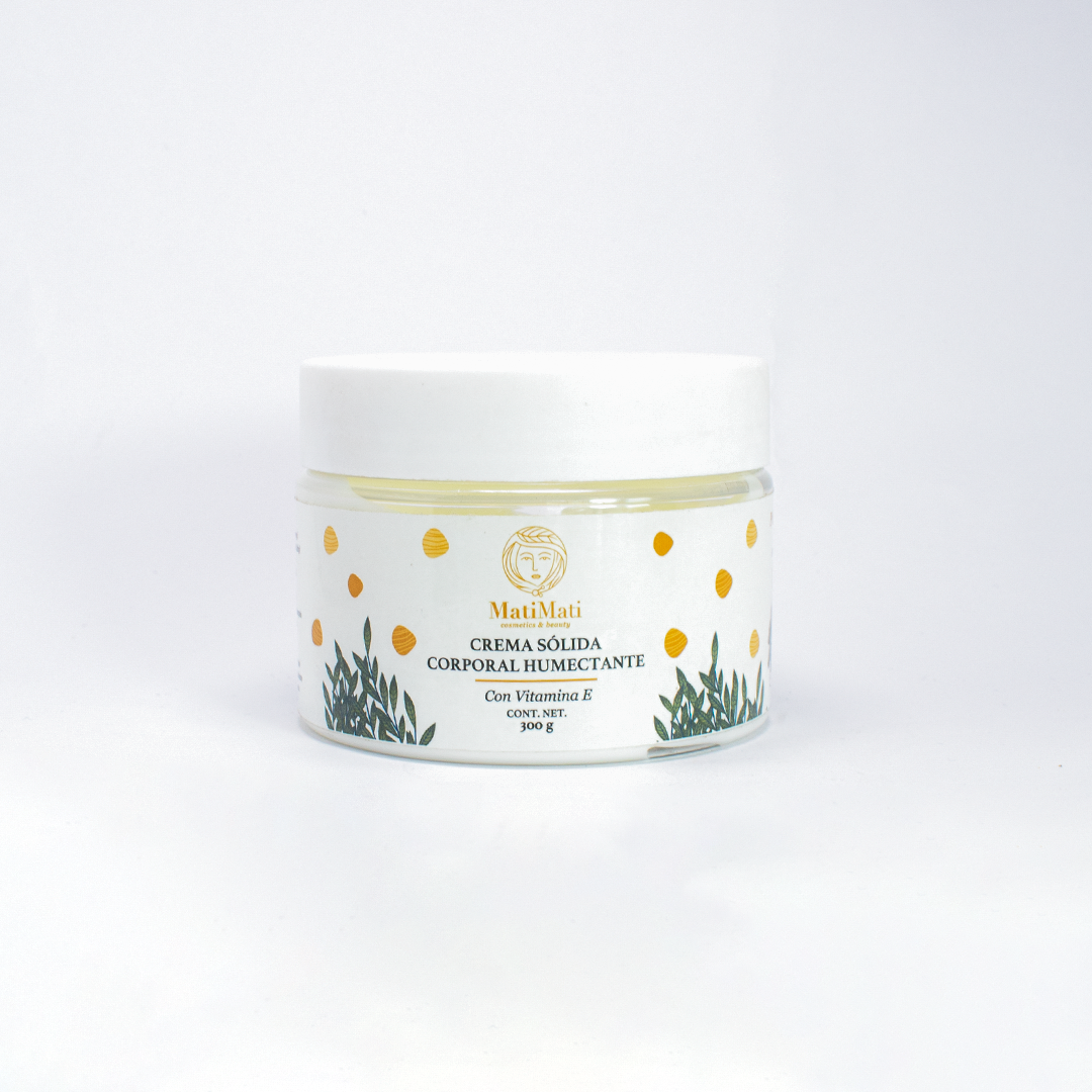 Crema Sólida Corporal Humectante con Vitamina E