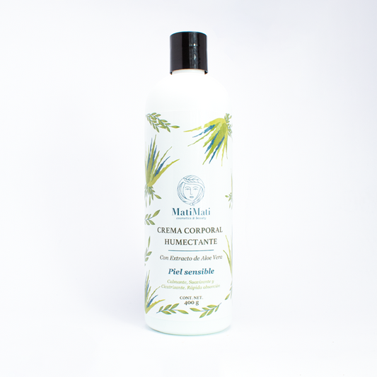 Crema Corporal Humectante con Extracto Aloe Vera
