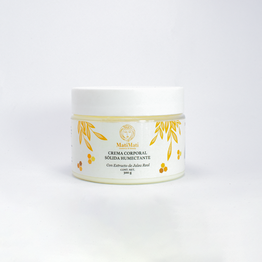Crema Sólida Corporal Humectante con Extracto de Jalea Real