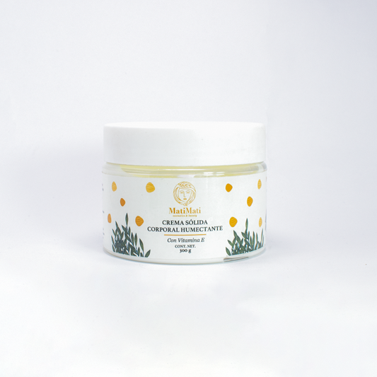 Crema Sólida Corporal Humectante con Vitamina E